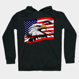 Patriotic Eagle American Flag Hoodie